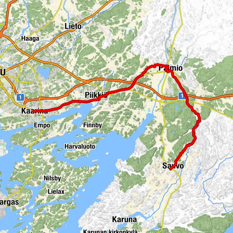 Sauvo - AsemaSeurakunta - Paimio - Kaarina