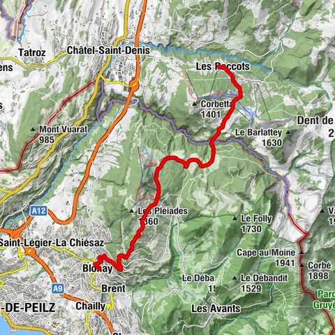 Blonay - Pomodoro - Le Grillet CAS - Les Paccots