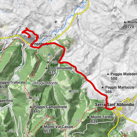 Serra Sant'Abbondio - Colombara - Pianello - Castello