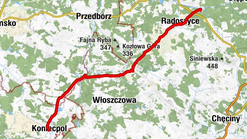 Sielpia Wielka - Kaplica - Koniecpol