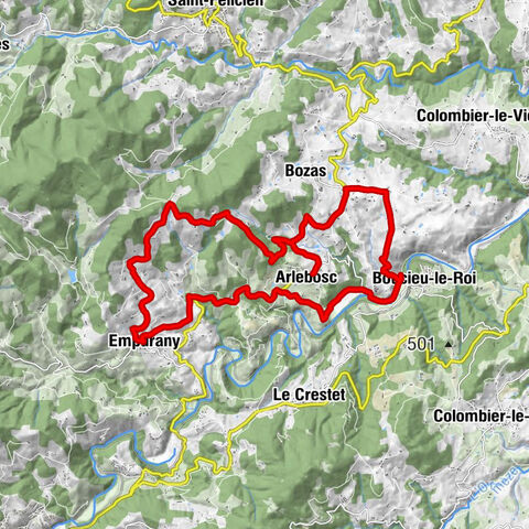 Arlebosc - Combe Dimanche - Drevet - Balay