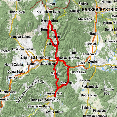Kremnica - Kostol sv. Michala - Kostol sv. Jána Nepomuckého - Evanjelický a. v. kostol