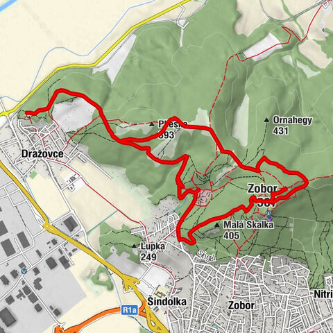 Kostol sv. Michala archanjela - Zobor - Malá Skalka - Nitra