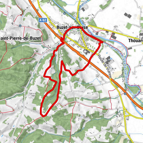 Buzet-sur-Baïse - Baqué - Le Natre - Marinot