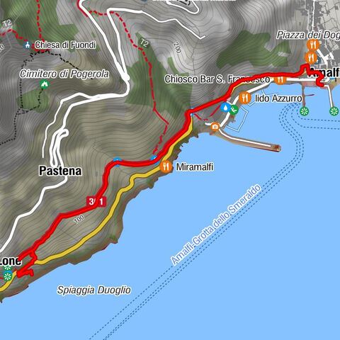Amalfi - Cappella di S:Maria del Pino - Pastena - Lido degli Artisti