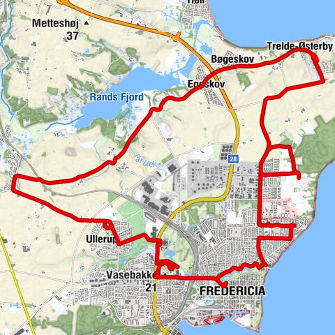 Fredericia - Østerby - Vasebakke - Kirkeibyen Fredericia