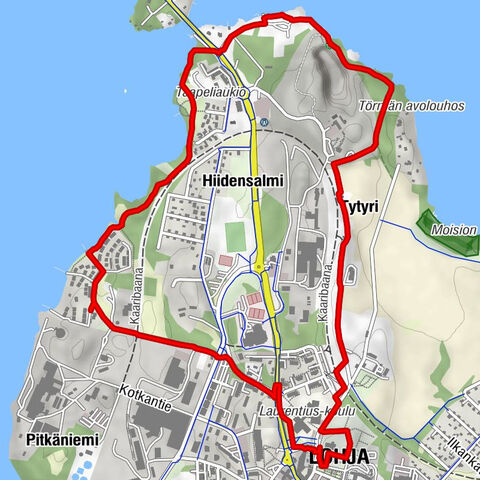 Lohja - Hiidensalmi - Pyhän Laurin kirkko