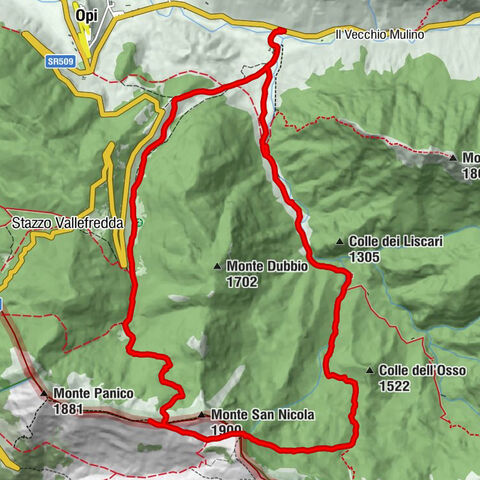 Opi - Stazzo di Val Fondillo - Cima di Pietre Rosse - Stazzo Vallefredda