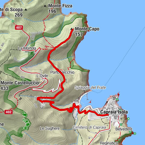Capraia Isola - Chiesa di Santa Maria Assunta - Porto - Monte Capo