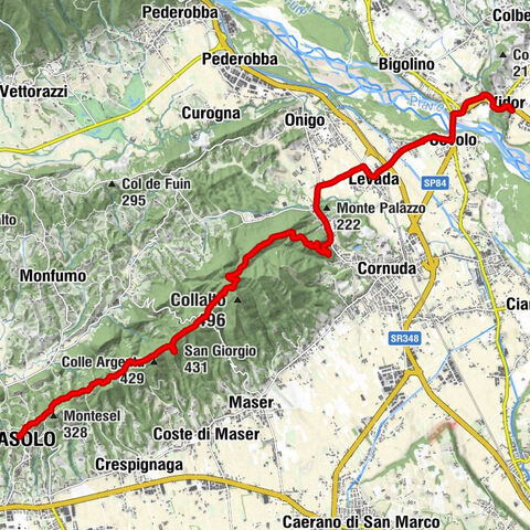 Chiesa di Vidor - Monte Calmoreggio - San Giorgio - Asolo
