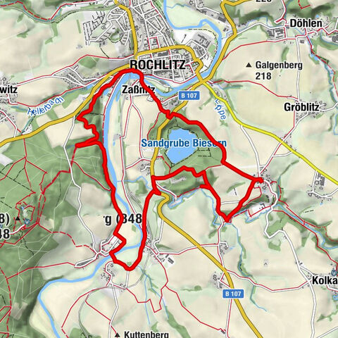 Georoute Rochlitz – Fischheim – Seelitz – Rochlitz