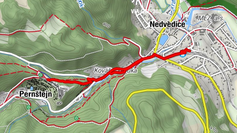 Nedvědice - Pernštejn - U Starého pána Viléma