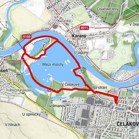 Čelákovice - Na stráni - Káraný