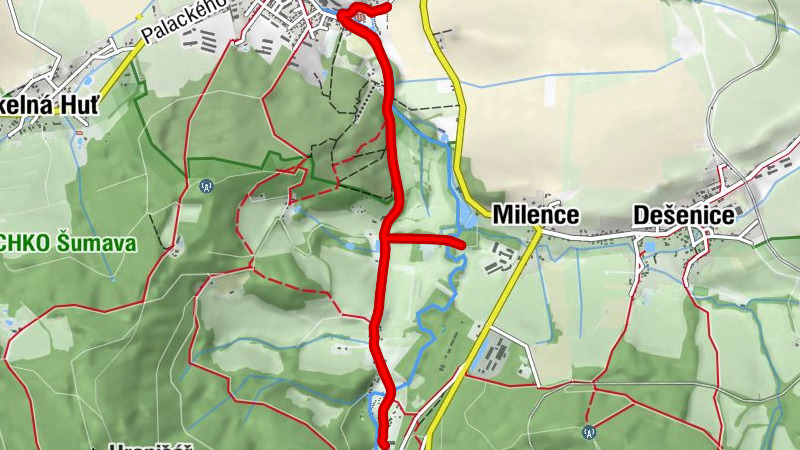 Nýrsko - Milence - Stará Lhota