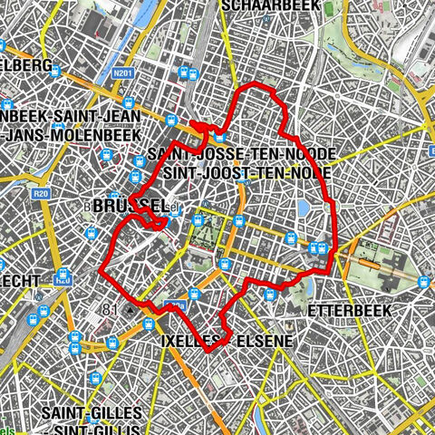 Bruxelles-Central - Brussel-Centraal - Chapelle de la Madeleine - Magdalenakapel - Église Saint-Nicolas - Sint-Niklaaskerk - Chapelle Saint-Michel - Sint-Michielskapel