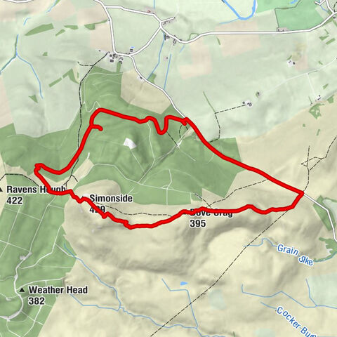 Whitton and Tosson - Simonside - Dove Crag - Hollinghill