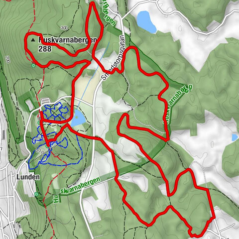 Strutsabacken - Huskvarna - Huskvarnabergen - Jönköpings kommun