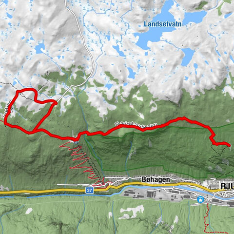 Gvepseborg - Hovda - Rjukan - Tinn