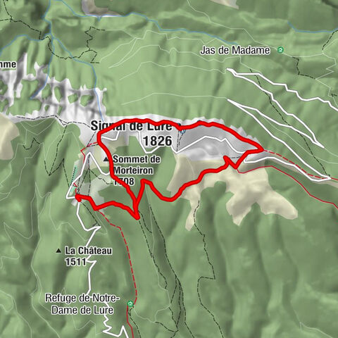 Station de Lure - Sommet de Morteiron - Signal de Lure