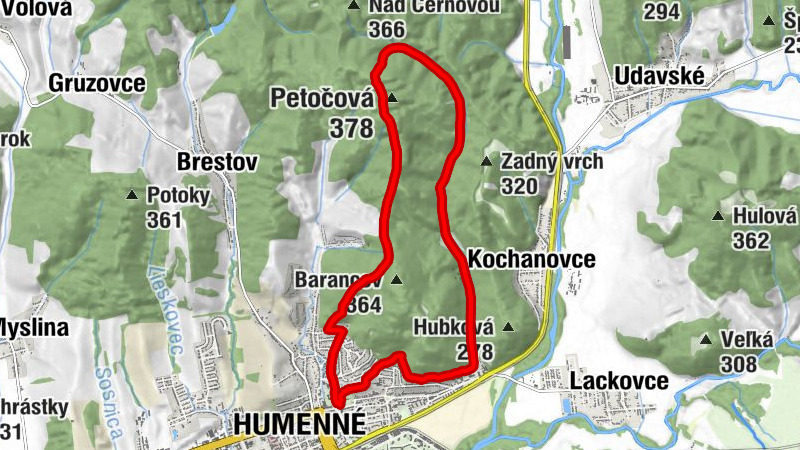 Humenné - Poľana - Petočová - Cerkev sv. Michaela archanjela