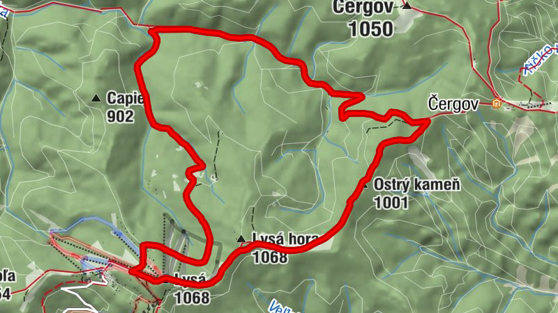 Olejníkov - Ostrý kameň - Lysá hora - Lysá