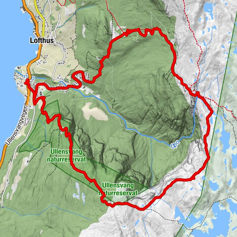 Ullensvang - Kleivane - Tryglasteinshaugen - Bibelhaug