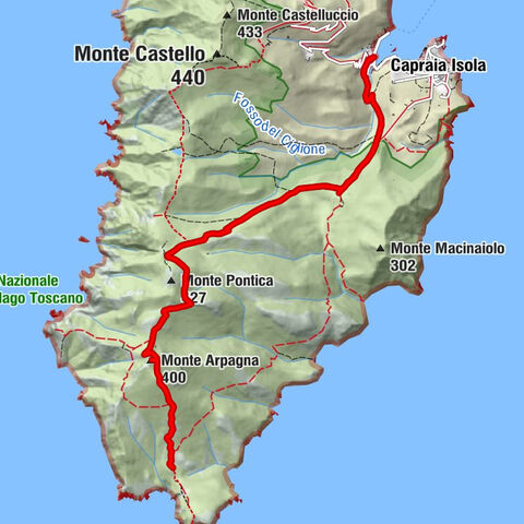 Porto - Chiesa di Santa Maria Assunta - La Fune - Ex Rifugio Militare - Monte Arpagna