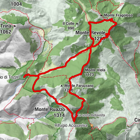 Rifugio di Tozze - Monte Ruazzo - Monte Viola - Monte Revole