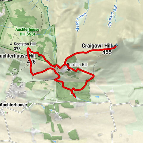 Angus - Balkello Hill - Craigowl Hill - Auchterhouse Hill
