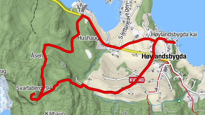 Høylandsbygda kai - Høylandsbygda - Svartabert
