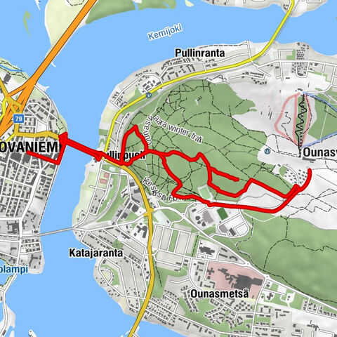 Rovaniemi - Pullinpuoli - Keskusta