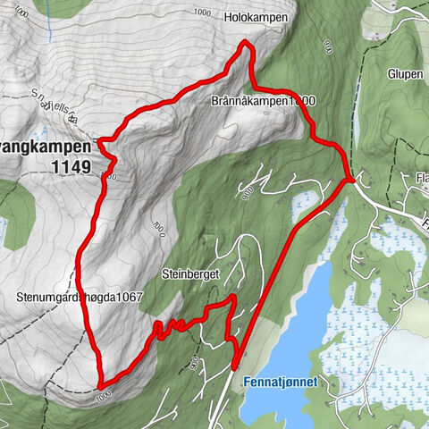 Ringebu - Brånnåkampen - Svangkampen - Stenumgardshøgda
