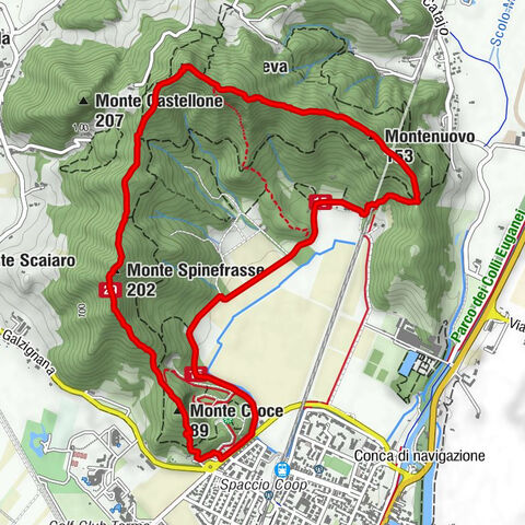 Battaglia Terme - Monte Spinefrasse - Monte Ceva - Montenuovo