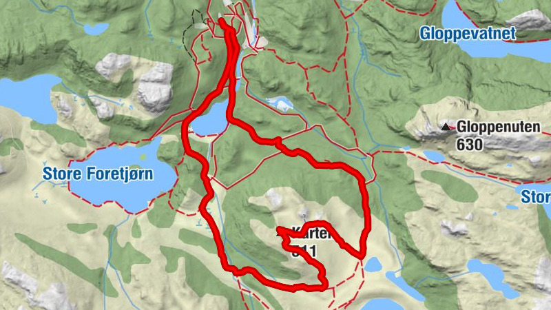 Gjesdal - Karten