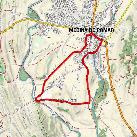 Medina de Pomar - Ermita de Nuestra Señora de Villaciles - Camping El Brezal - Iglesia de San Pedro