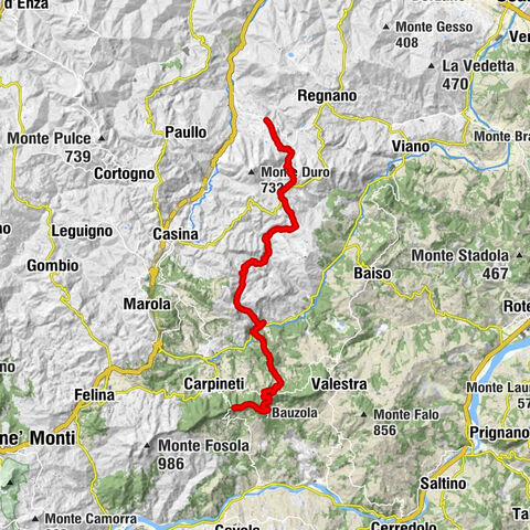 Casaratta - Monte Uccellara - Monte San Vitale - Santa Caterina di Carpineti