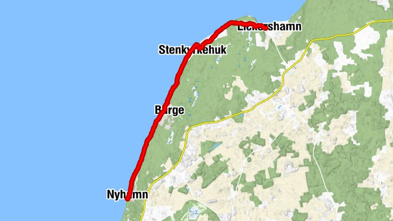 Nyhamn - Burge - Stenkyrkehuk - Lickershamn