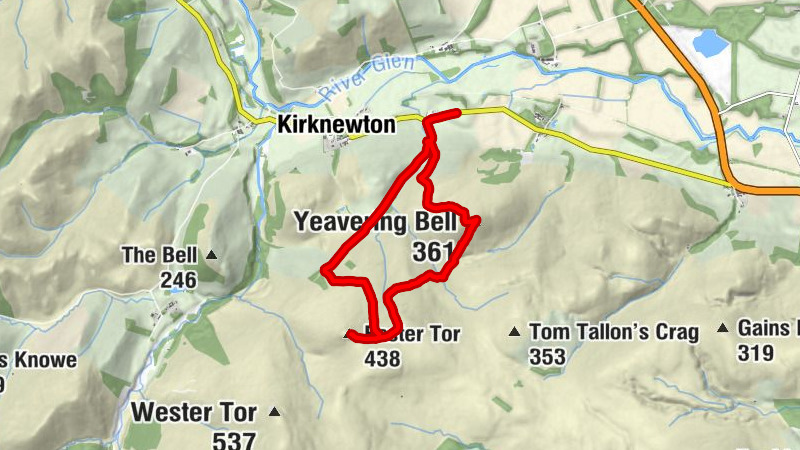 Kirknewton - Old Yeavering - Yeavering Bell - Easter Tor