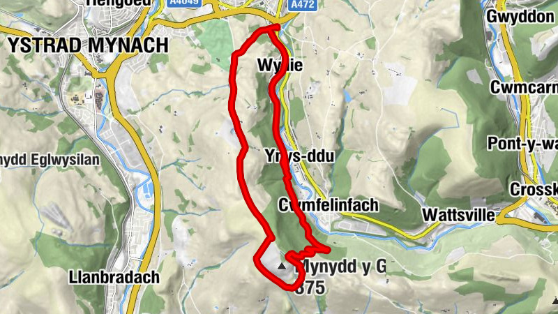 Blackwood - Cwmfelinfach - Ynys-ddu - Wyllie