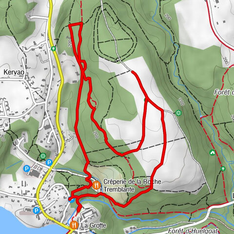La Roche Tremblante - Chaos du Ménage de la Vierge - Grotte du Diable - Huelgoat