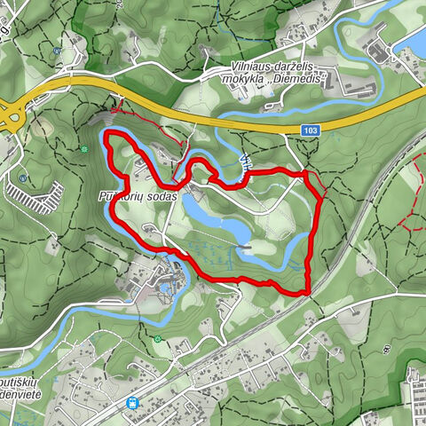 Naujosios Vilnios seniūnija - Belmonto kriokliai - Vilnius - Pūčkoriai