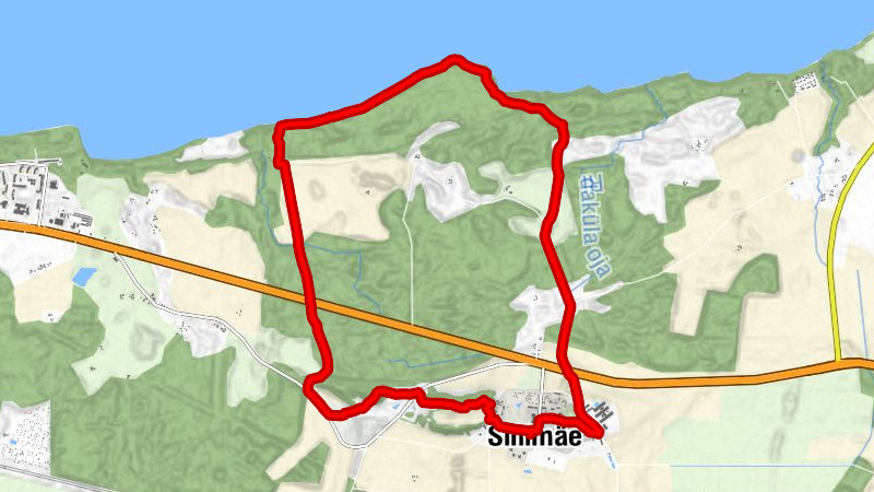 Sinimäe - Põrguaugu mägi - Tornimägi - Pargimägi