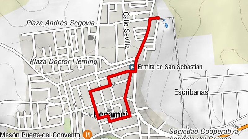 Benamejí - Iglesia Inmaculada Concepción - Puerta del Sol - Ermita de San Sebastián