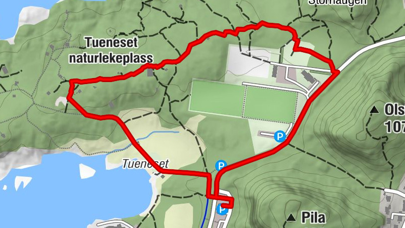 Ålesund - Tueneset naturlekeplass - Olsfjellet