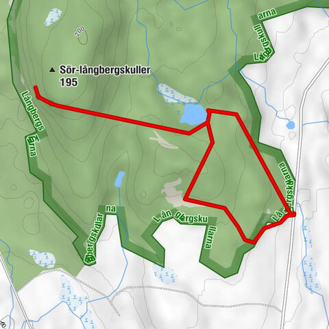 Umeå kommun - Sör-långbergskullen - Utsiktsplats Långbergskullarnas naturreservat