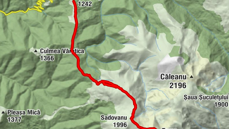 Șaua Jigorea - Șeroni - Țarcu - Bolvașnița