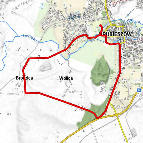 park linowy - Hrubieszów - Pobereżany - Brodzica