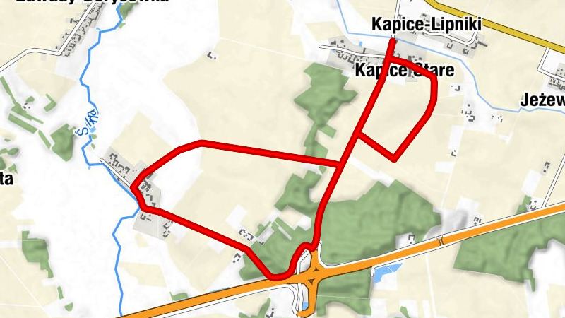 Kapice-Lipniki - Milewo-Żółtki - Kapice Stare - Kolonia Milewo