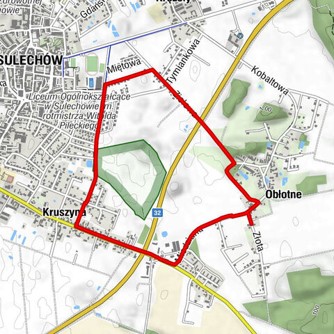 Obłotne - Sulechów - Kruszyna - powiat zielonogórski