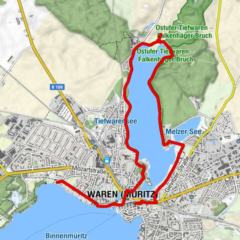 Waren (Müritz) - Werdersiedlung - Amsee